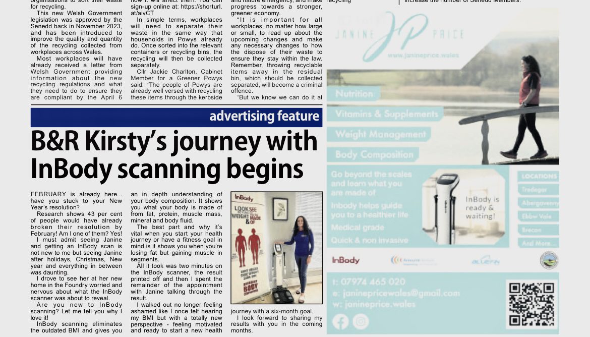 InBody Test at The Foundry Brecon